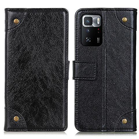 Coque Portefeuille Livre Cuir Etui Clapet K06Z pour Xiaomi Poco X3 GT 5G Noir