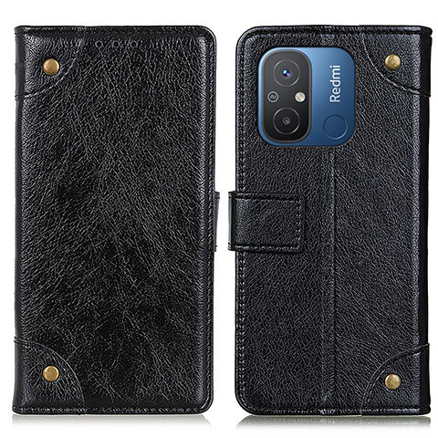 Coque Portefeuille Livre Cuir Etui Clapet K06Z pour Xiaomi Redmi 11A 4G Noir