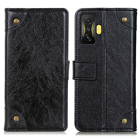 Coque Portefeuille Livre Cuir Etui Clapet K06Z pour Xiaomi Redmi K50 Gaming 5G Noir