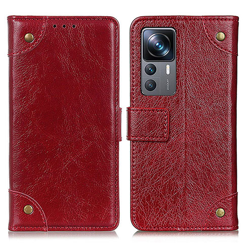 Coque Portefeuille Livre Cuir Etui Clapet K06Z pour Xiaomi Redmi K50 Ultra 5G Rouge