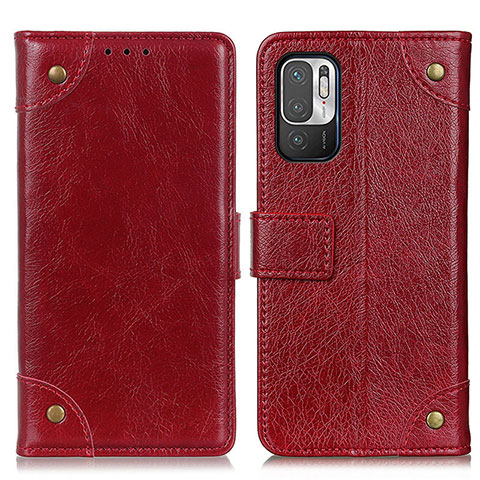 Coque Portefeuille Livre Cuir Etui Clapet K06Z pour Xiaomi Redmi Note 11 SE 5G Rouge