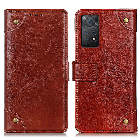 Coque Portefeuille Livre Cuir Etui Clapet K06Z pour Xiaomi Redmi Note 12 Pro 4G Brun Clair