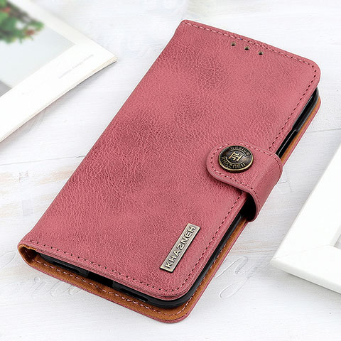 Coque Portefeuille Livre Cuir Etui Clapet K06Z pour Xiaomi Redmi Note 13 Pro 5G Rose