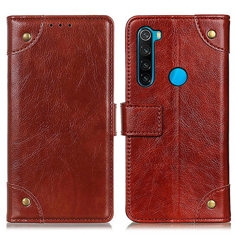 Coque Portefeuille Livre Cuir Etui Clapet K06Z pour Xiaomi Redmi Note 8 (2021) Brun Clair