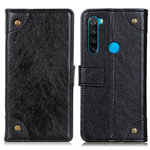 Coque Portefeuille Livre Cuir Etui Clapet K06Z pour Xiaomi Redmi Note 8 (2021) Noir