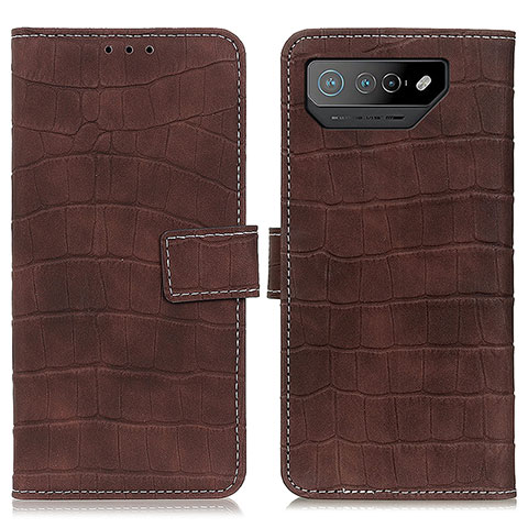 Coque Portefeuille Livre Cuir Etui Clapet K07Z pour Asus ROG Phone 7 Pro Marron