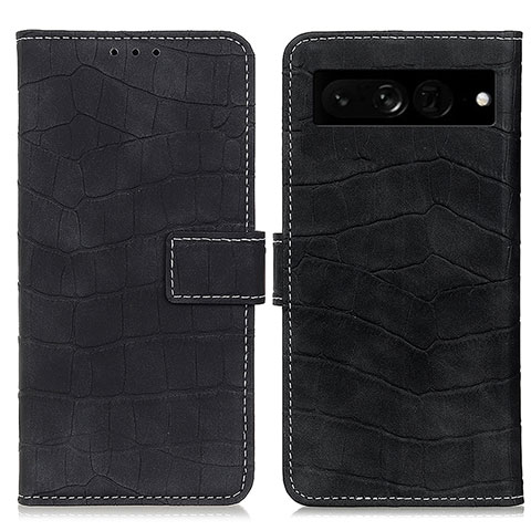 Coque Portefeuille Livre Cuir Etui Clapet K07Z pour Google Pixel 7 Pro 5G Noir