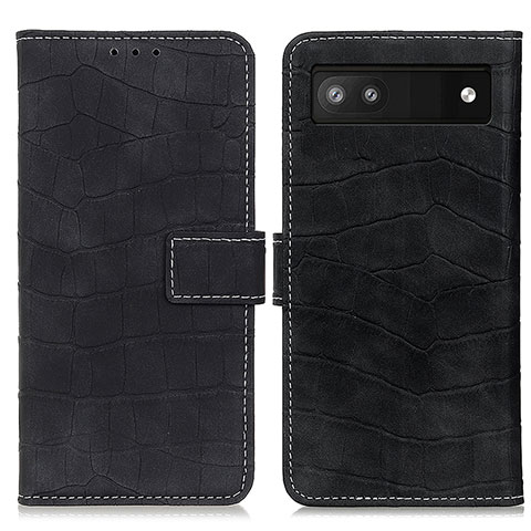 Coque Portefeuille Livre Cuir Etui Clapet K07Z pour Google Pixel 7a 5G Noir