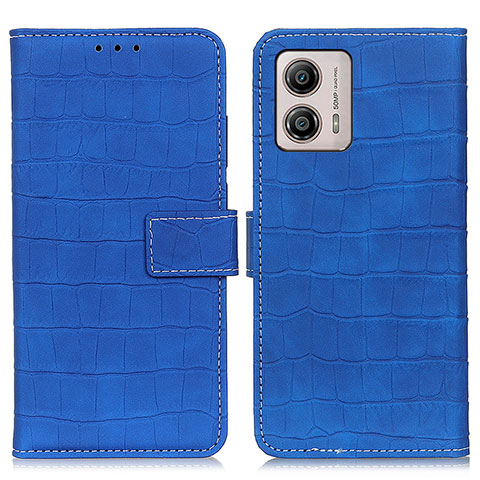 Coque Portefeuille Livre Cuir Etui Clapet K07Z pour Motorola Moto G53 5G Bleu