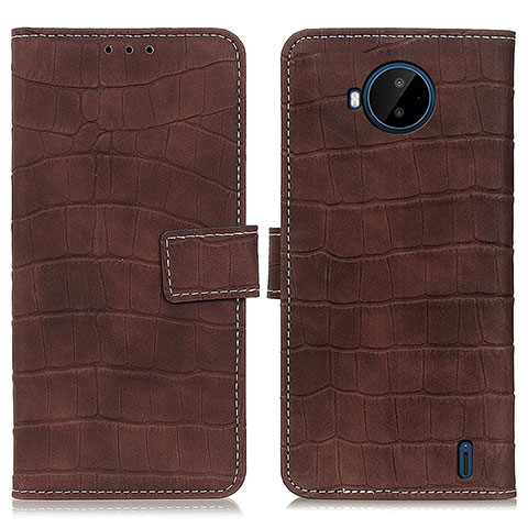 Coque Portefeuille Livre Cuir Etui Clapet K07Z pour Nokia C20 Plus Marron