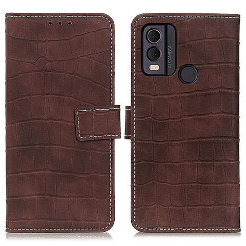 Coque Portefeuille Livre Cuir Etui Clapet K07Z pour Nokia C22 Marron