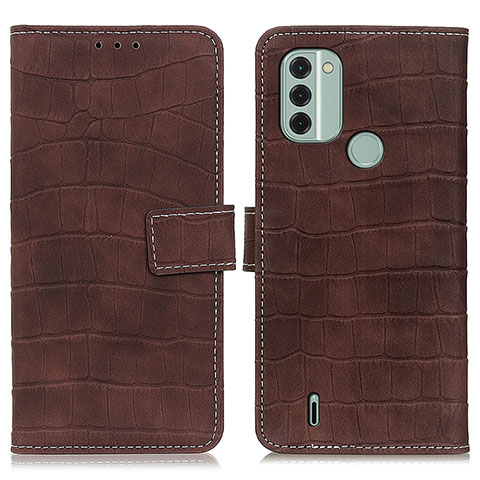 Coque Portefeuille Livre Cuir Etui Clapet K07Z pour Nokia C31 Marron