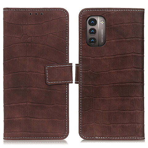 Coque Portefeuille Livre Cuir Etui Clapet K07Z pour Nokia G11 Marron