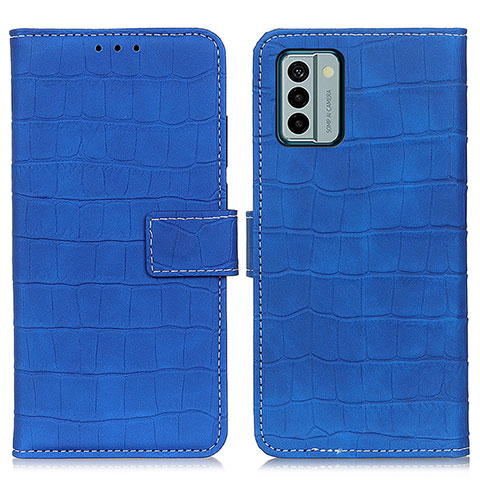 Coque Portefeuille Livre Cuir Etui Clapet K07Z pour Nokia G22 Bleu