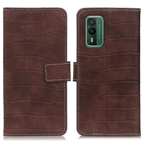 Coque Portefeuille Livre Cuir Etui Clapet K07Z pour Nokia XR21 Marron