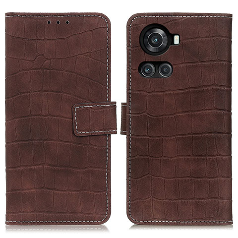 Coque Portefeuille Livre Cuir Etui Clapet K07Z pour OnePlus 10R 5G Marron