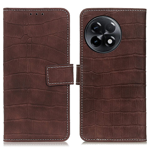 Coque Portefeuille Livre Cuir Etui Clapet K07Z pour OnePlus 11R 5G Marron