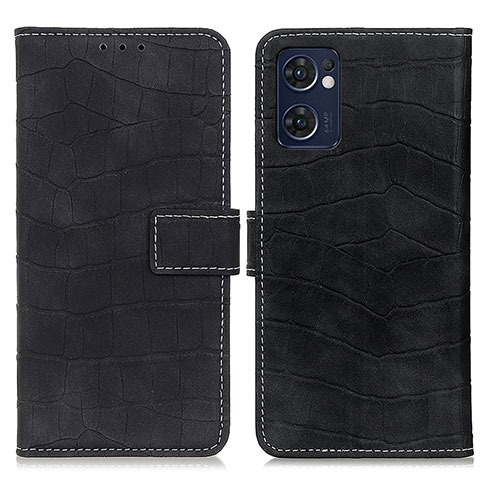 Coque Portefeuille Livre Cuir Etui Clapet K07Z pour OnePlus Nord CE 2 5G Noir