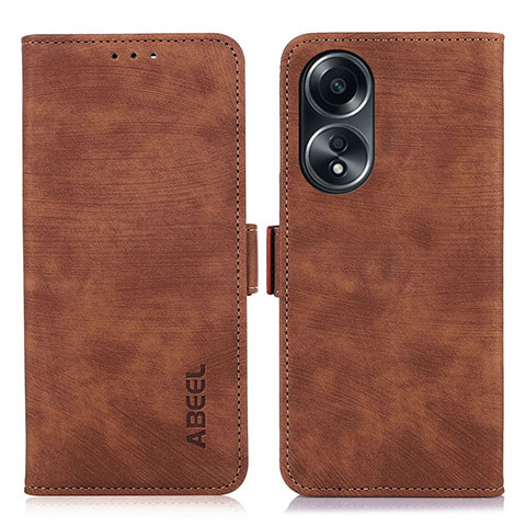 Coque Portefeuille Livre Cuir Etui Clapet K07Z pour Oppo A58 5G Marron