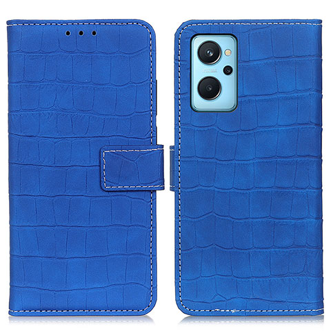 Coque Portefeuille Livre Cuir Etui Clapet K07Z pour Oppo A96 4G Bleu