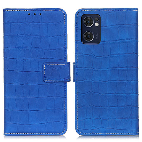 Coque Portefeuille Livre Cuir Etui Clapet K07Z pour Oppo Find X5 Lite 5G Bleu