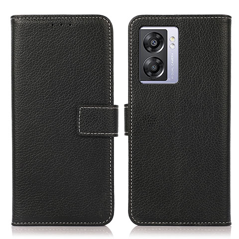 Coque Portefeuille Livre Cuir Etui Clapet K07Z pour Oppo K10 5G India Noir