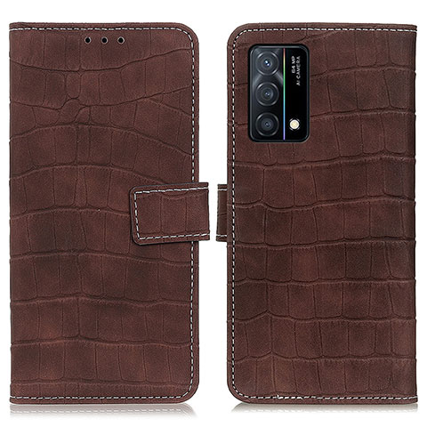 Coque Portefeuille Livre Cuir Etui Clapet K07Z pour Oppo K9 5G Marron