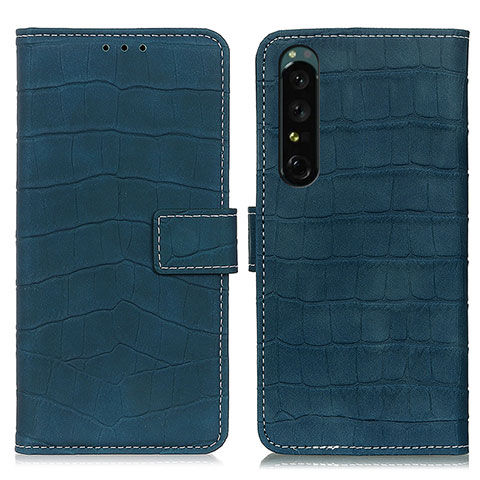 Coque Portefeuille Livre Cuir Etui Clapet K07Z pour Sony Xperia 1 IV SO-51C Vert