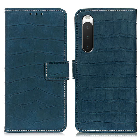 Coque Portefeuille Livre Cuir Etui Clapet K07Z pour Sony Xperia 10 IV SO-52C Vert