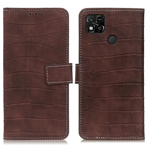 Coque Portefeuille Livre Cuir Etui Clapet K07Z pour Xiaomi POCO C3 Marron