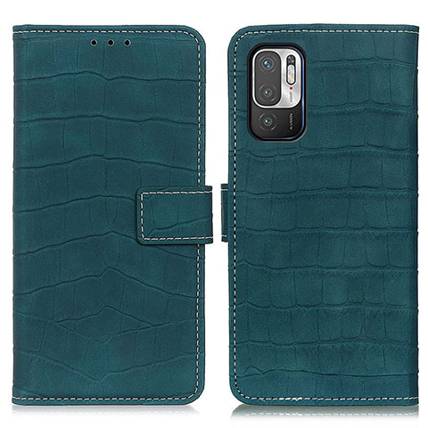 Coque Portefeuille Livre Cuir Etui Clapet K07Z pour Xiaomi POCO M3 Pro 5G Vert