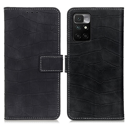 Coque Portefeuille Livre Cuir Etui Clapet K07Z pour Xiaomi Redmi 10 (2022) Noir