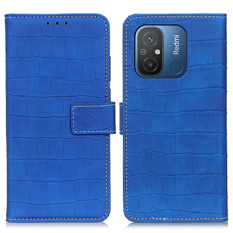 Coque Portefeuille Livre Cuir Etui Clapet K07Z pour Xiaomi Redmi 12C 4G Bleu