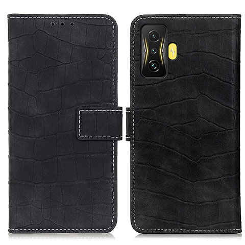 Coque Portefeuille Livre Cuir Etui Clapet K07Z pour Xiaomi Redmi K50 Gaming 5G Noir