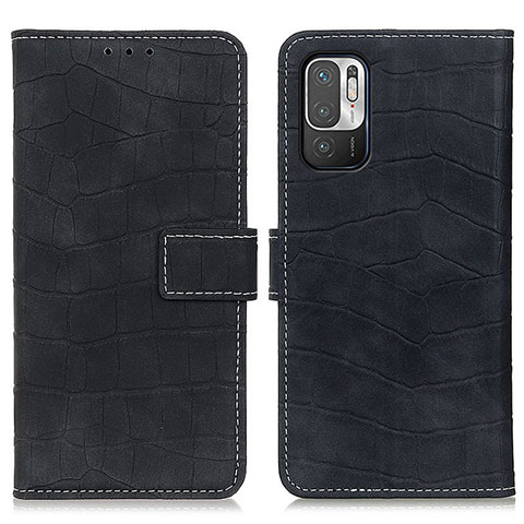 Coque Portefeuille Livre Cuir Etui Clapet K07Z pour Xiaomi Redmi Note 10 5G Noir