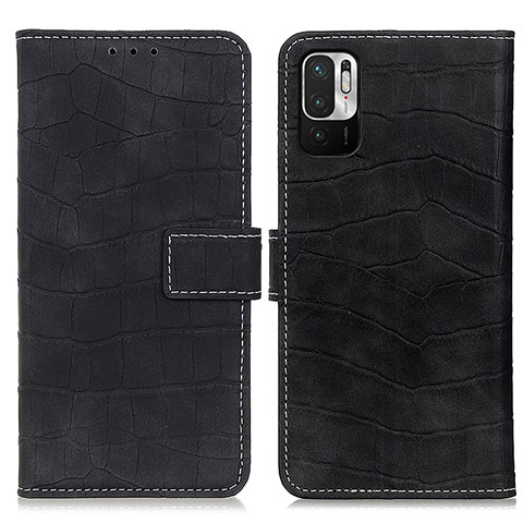 Coque Portefeuille Livre Cuir Etui Clapet K07Z pour Xiaomi Redmi Note 10 JE 5G Noir