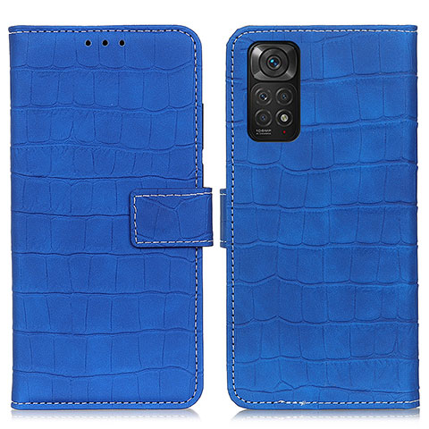 Coque Portefeuille Livre Cuir Etui Clapet K07Z pour Xiaomi Redmi Note 11 4G (2022) Bleu