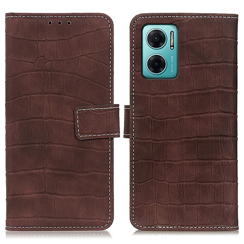 Coque Portefeuille Livre Cuir Etui Clapet K07Z pour Xiaomi Redmi Note 11E 5G Marron