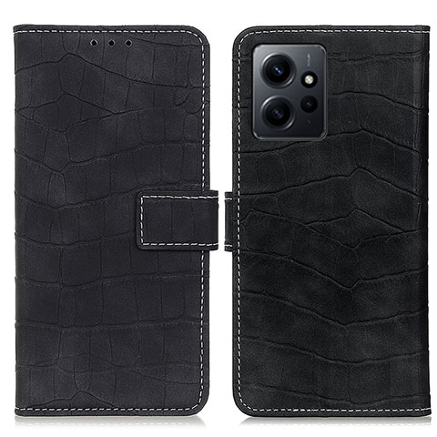 Coque Portefeuille Livre Cuir Etui Clapet K07Z pour Xiaomi Redmi Note 12 4G Noir