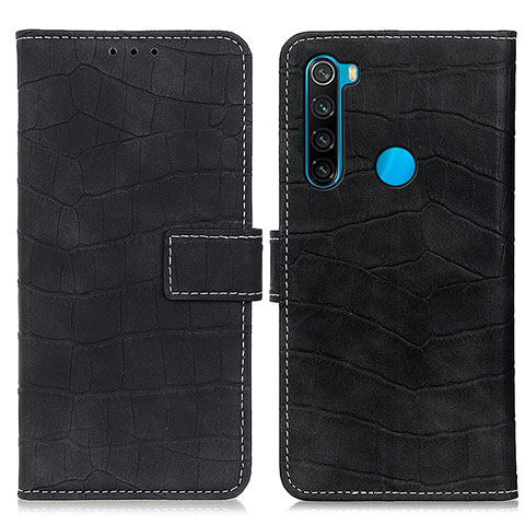 Coque Portefeuille Livre Cuir Etui Clapet K07Z pour Xiaomi Redmi Note 8 (2021) Noir