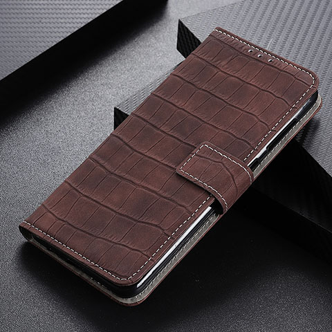 Coque Portefeuille Livre Cuir Etui Clapet K07Z pour Xiaomi Redmi Note 9 4G Marron