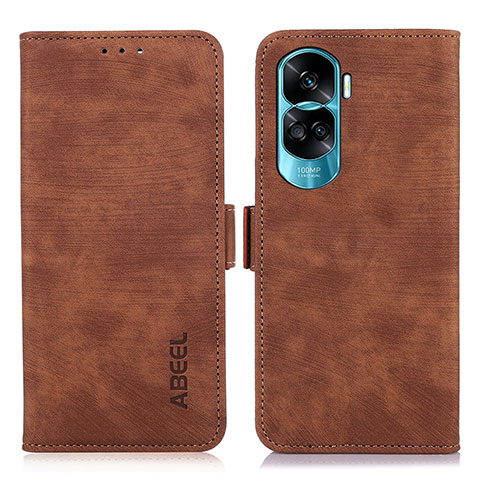 Coque Portefeuille Livre Cuir Etui Clapet K08Z pour Huawei Honor 90 Lite 5G Marron