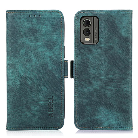 Coque Portefeuille Livre Cuir Etui Clapet K08Z pour Nokia C32 Vert