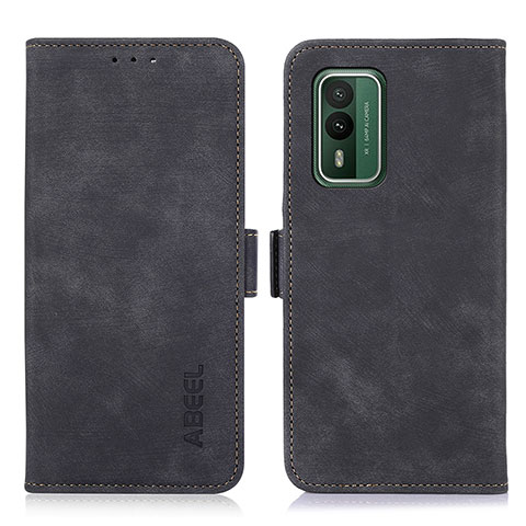 Coque Portefeuille Livre Cuir Etui Clapet K08Z pour Nokia XR21 Noir