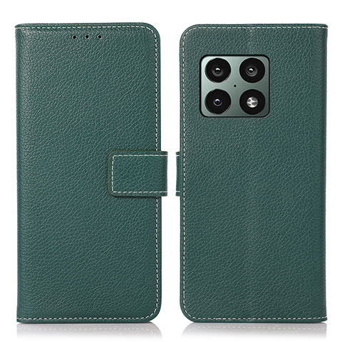 Coque Portefeuille Livre Cuir Etui Clapet K08Z pour OnePlus 10 Pro 5G Vert