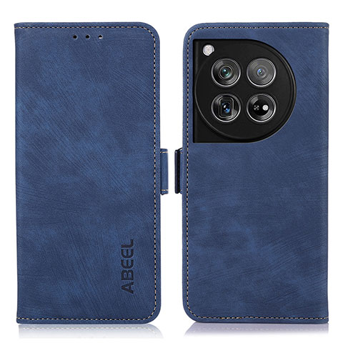 Coque Portefeuille Livre Cuir Etui Clapet K08Z pour OnePlus 12 5G Bleu