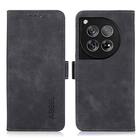 Coque Portefeuille Livre Cuir Etui Clapet K08Z pour OnePlus 12 5G Noir