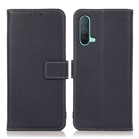 Coque Portefeuille Livre Cuir Etui Clapet K08Z pour OnePlus Nord CE 5G Bleu Royal