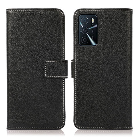 Coque Portefeuille Livre Cuir Etui Clapet K08Z pour Oppo A16 Noir