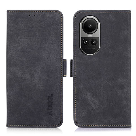 Coque Portefeuille Livre Cuir Etui Clapet K08Z pour Oppo Reno10 Pro 5G Noir